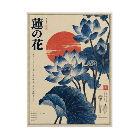 Blue Lotus Botanical Art Print | Violet Herbarium