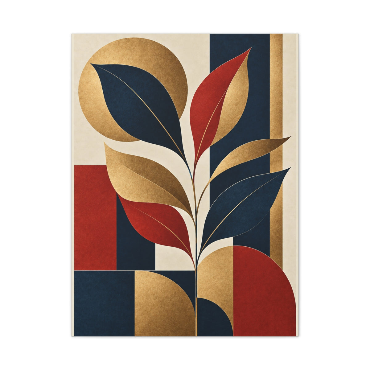 Abstract Botanical Multicolor | Canvas Wall Art