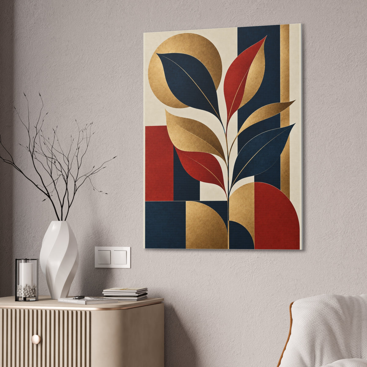 Abstract Botanical Multicolor | Canvas Wall Art