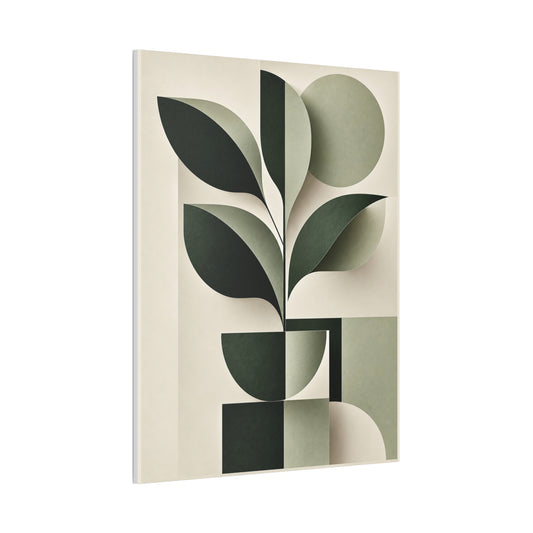 Abstract Botanical Green | Canvas Wall Art
