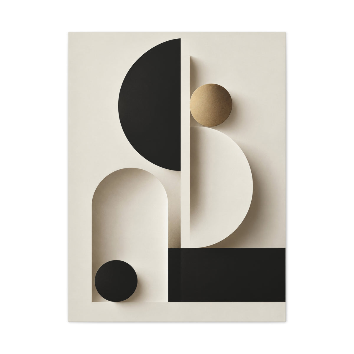 Abstract Geometric White | Canvas Wall Art