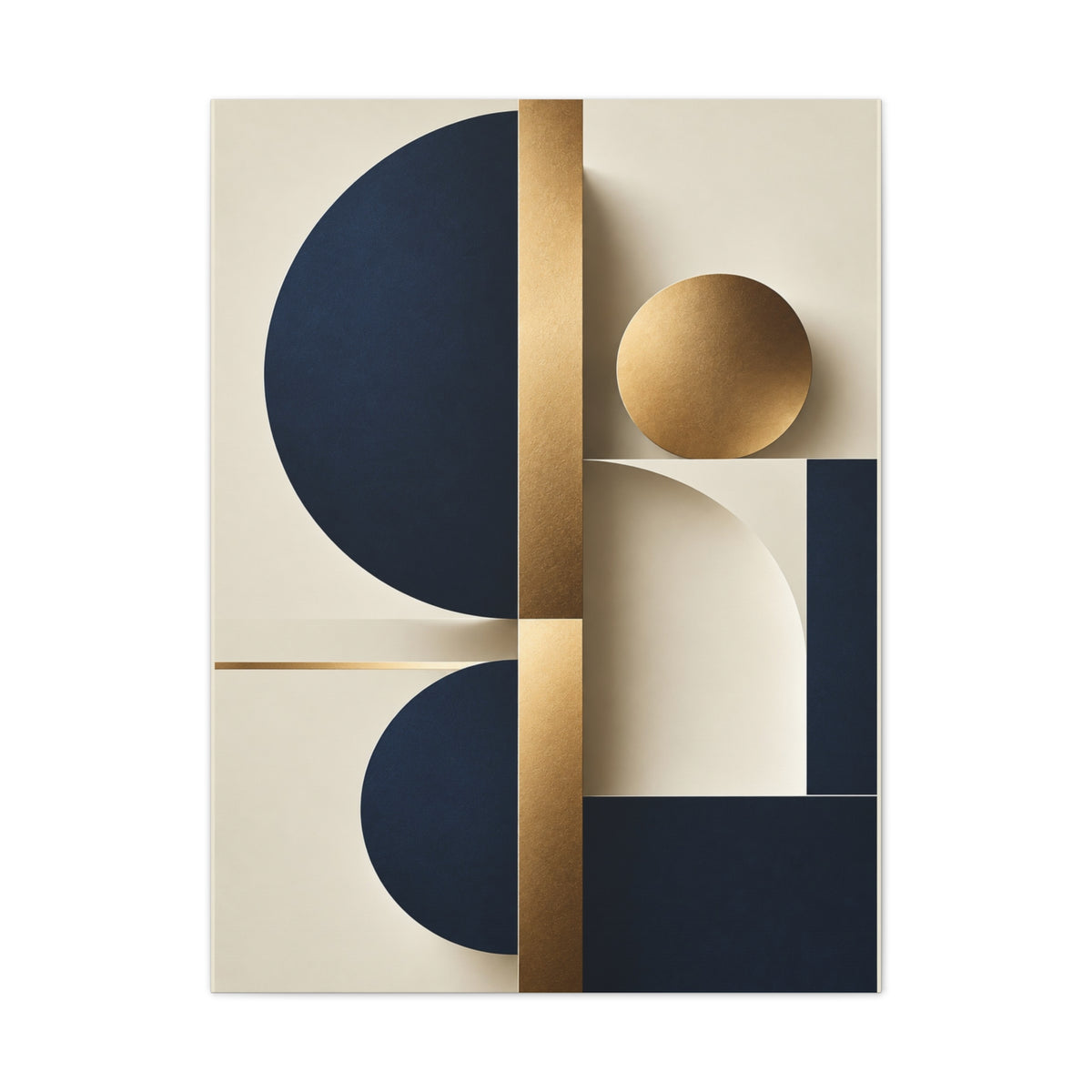 Abstract Geometric Blue | Canvas Wall Art