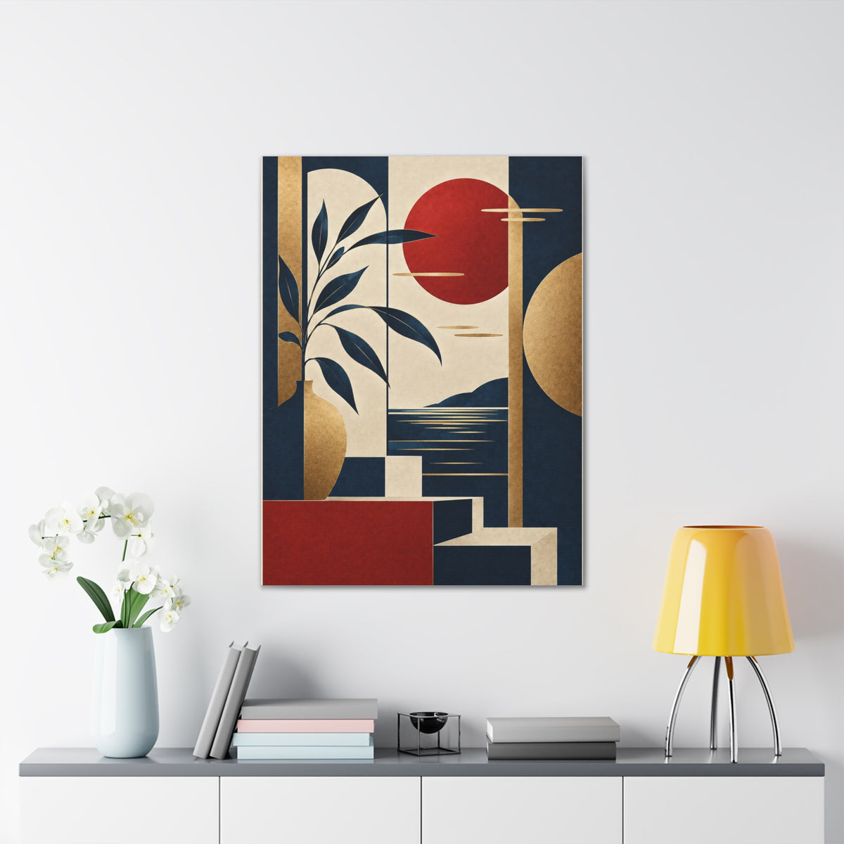 Abstract Sunset Coastal Multicolor | Canvas Wall Art