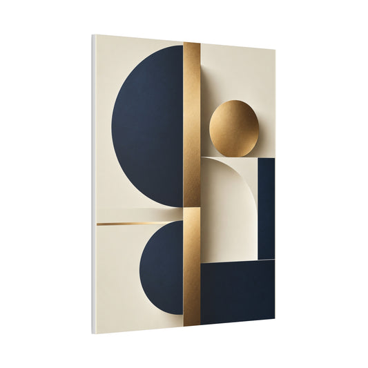 Abstract Geometric Blue | Canvas Wall Art