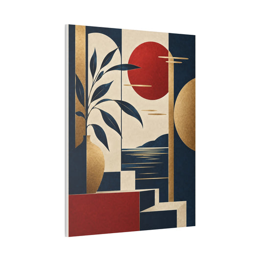 Abstract Sunset Coastal Multicolor | Canvas Wall Art